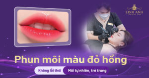 Phun môi màu đỏ hồng