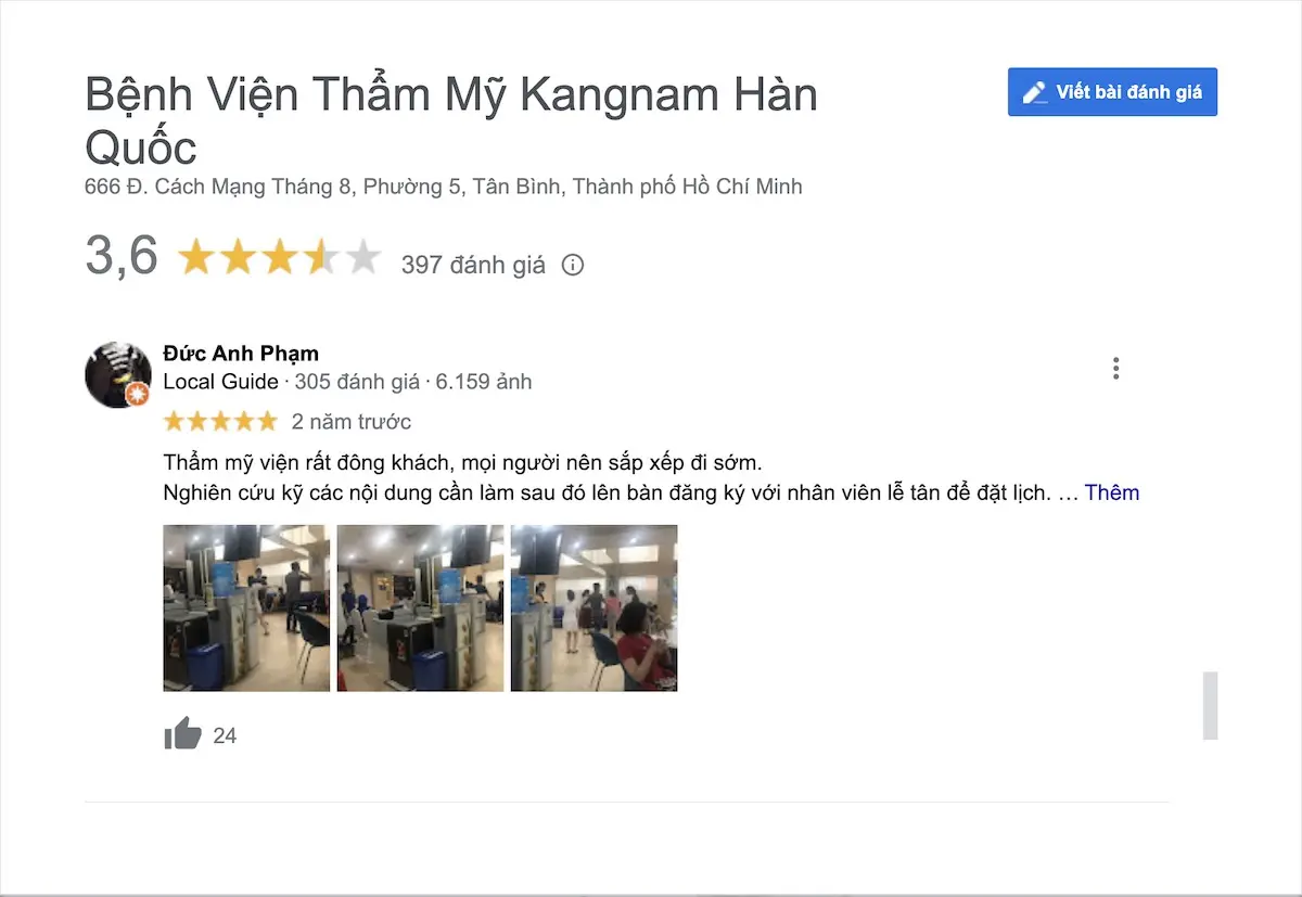 review địa chỉ phun môi đẹp tại tphcm Bệnh viện Kangnam - Viện thẩm mỹ quốc tế Linh Anh