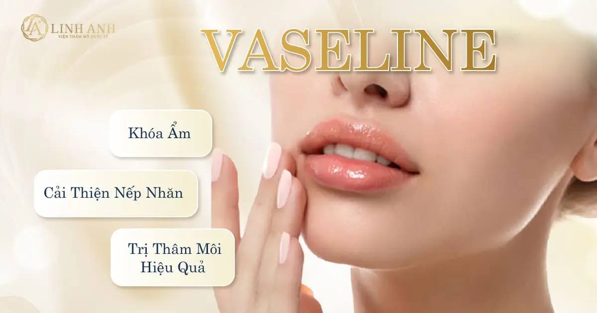 Vaseline trị thâm môi - Viện thẩm mỹ quốc tế Linh Anh