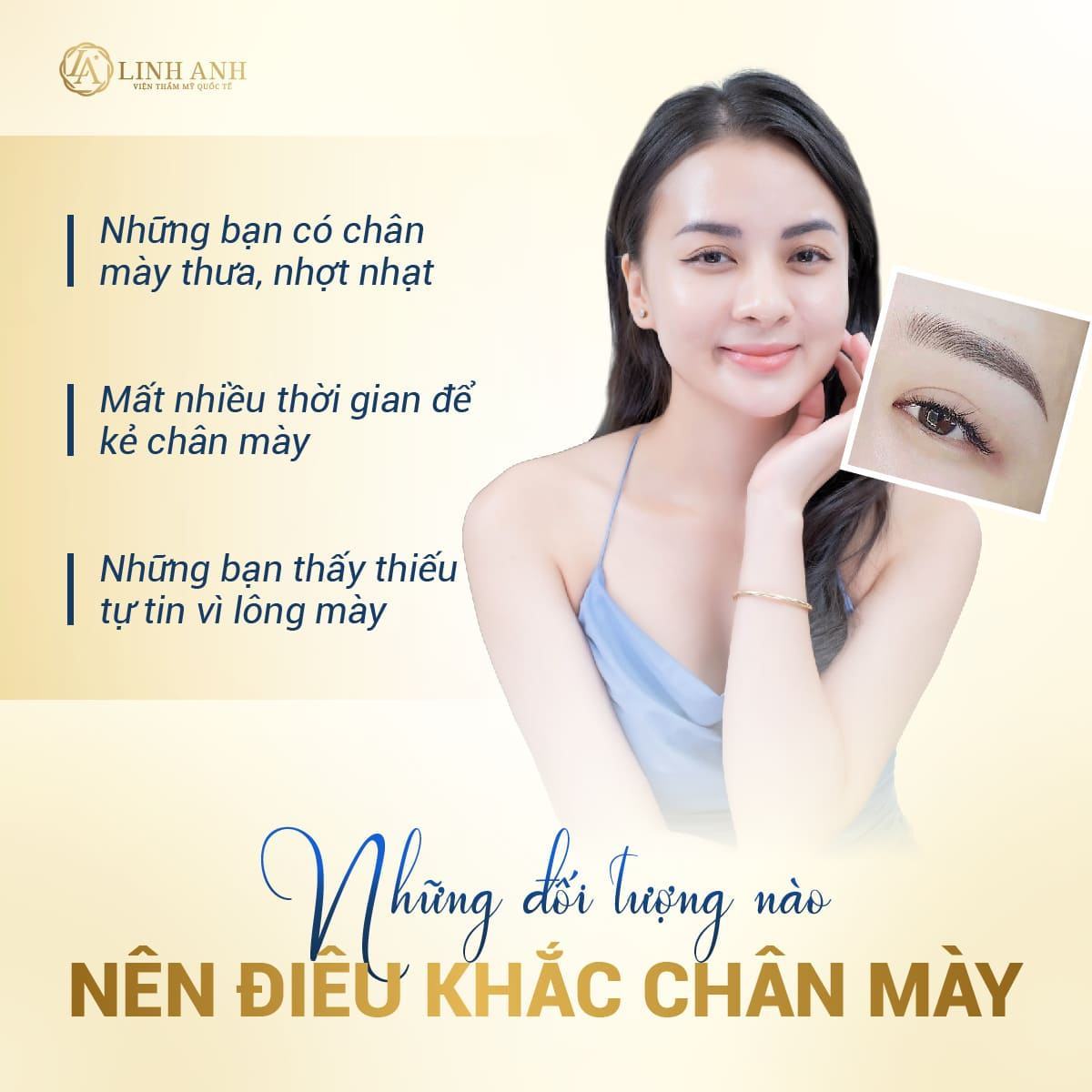 điêu khắc lông mày - Viện thẩm mỹ quốc tế Linh Anh