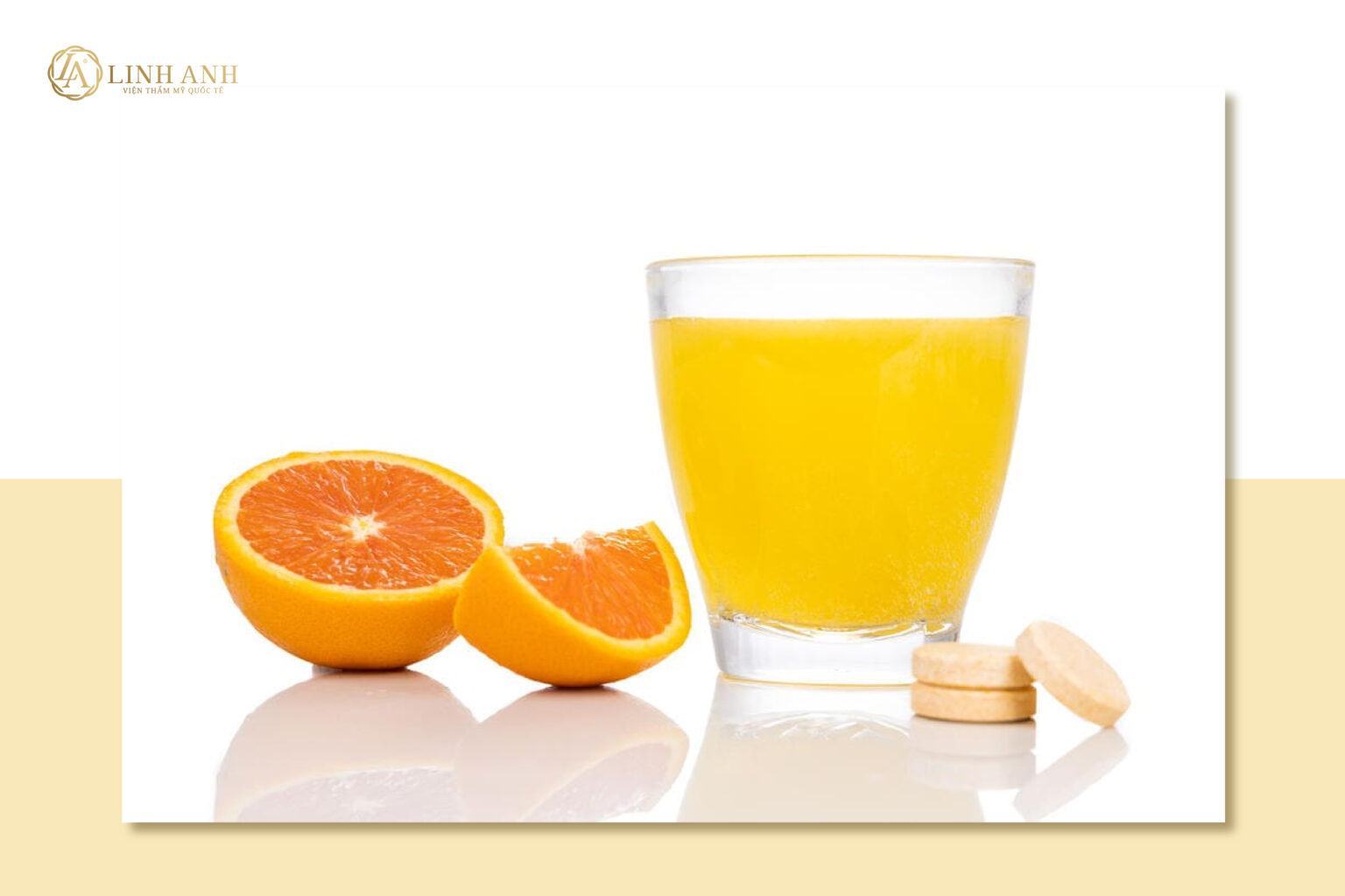 Sau phun môi uống Vitamin C sủi được không?