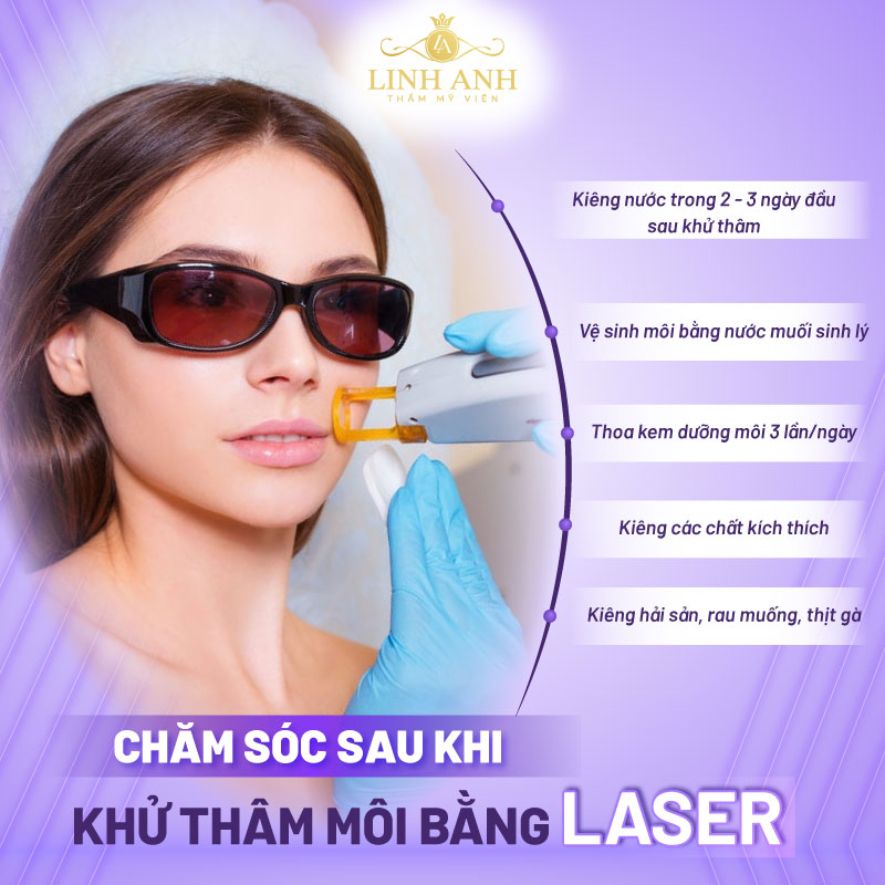 laser trị thâm môi