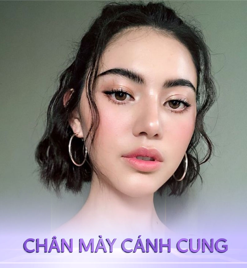 chân mày ngang kiểu thái