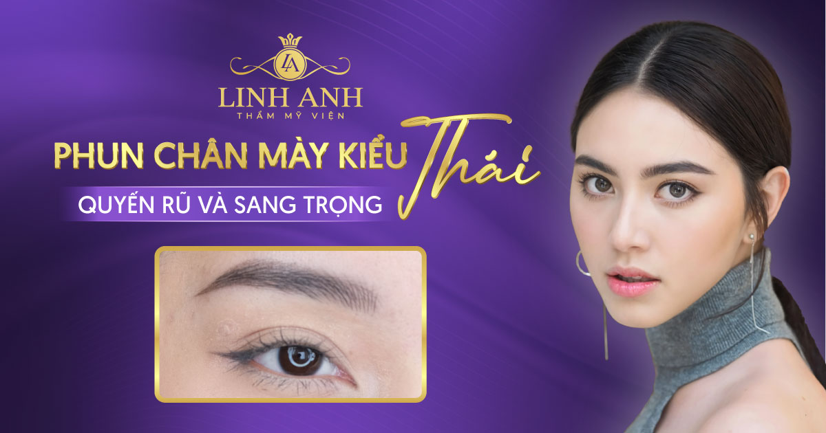 phun chân mày kiểu thái