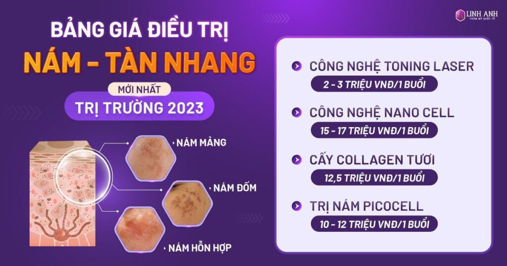 chi phí điều trị nám da