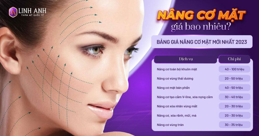 nâng cơ mặt giá bao nhiêu