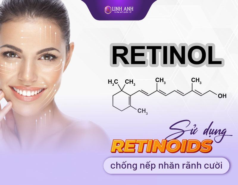 retinols chống nếp nhăn rãnh cười