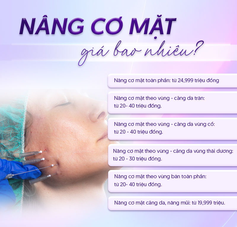 chi phí nâng cơ mặt chi phí nâng cơ mặt