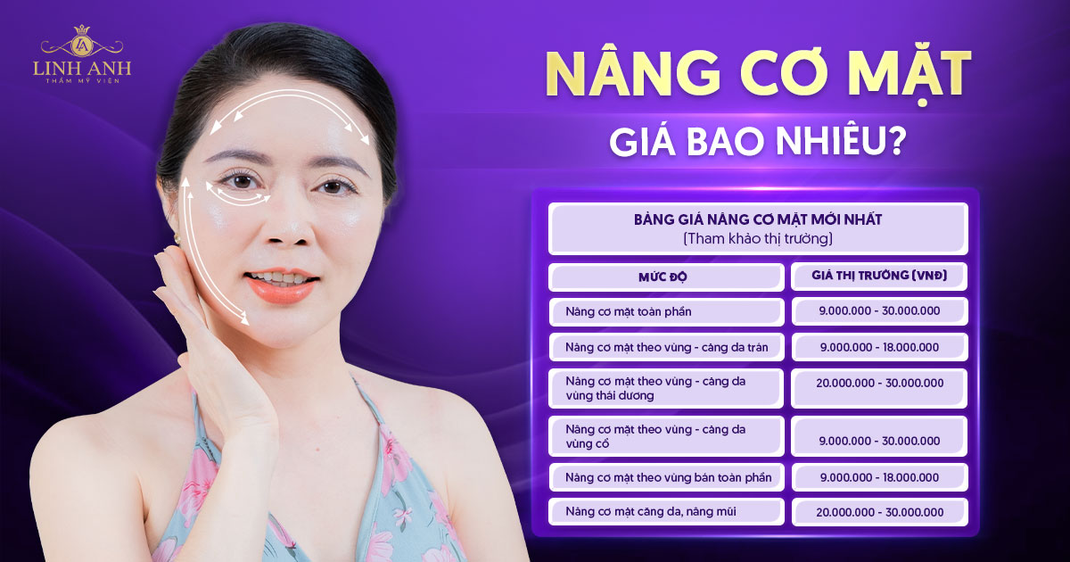 nâng cơ mặt giá bao nhiêu