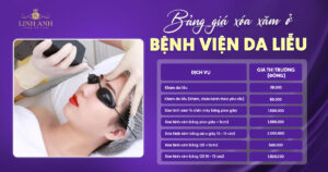 giá xóa xăm ở bệnh viện da liễu