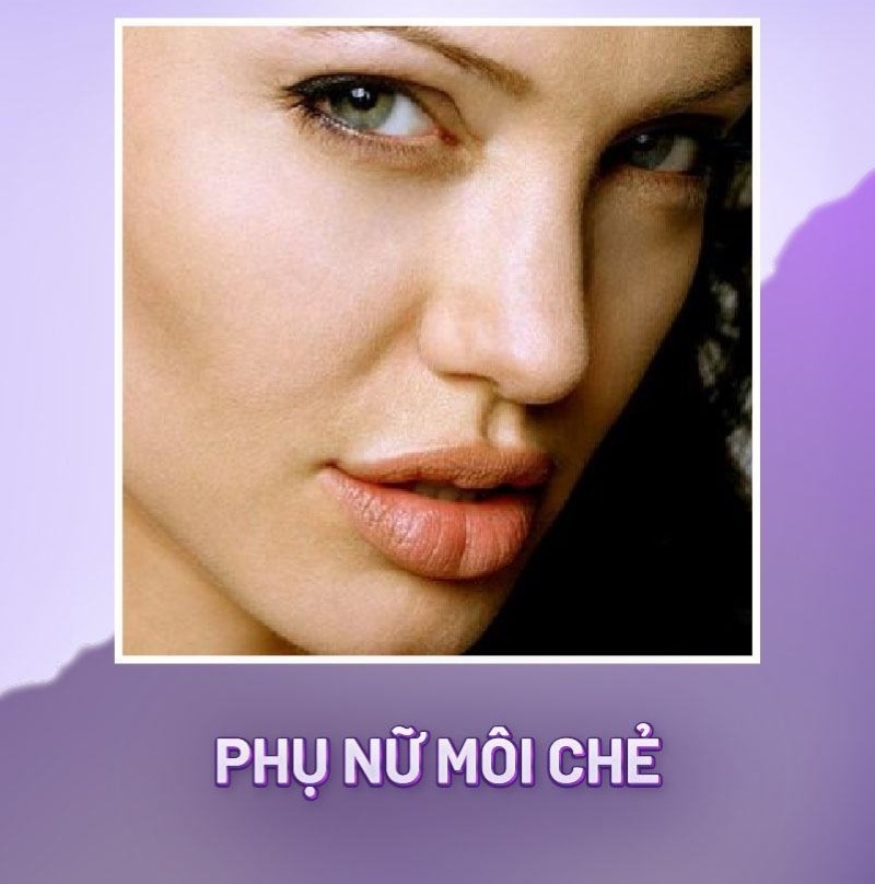 phụ nữ môi chẻ