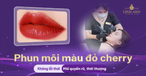 Phun môi màu đỏ cherry