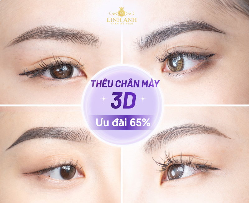 thêu chân mày 3d