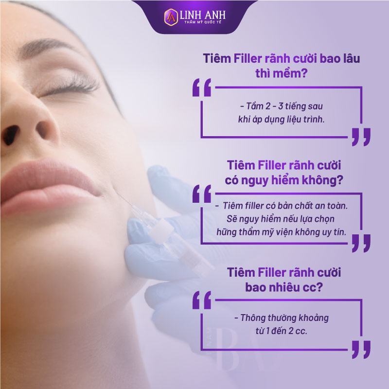 tiêm filler rãnh cười có nguy hiểm không tiêm filler rãnh cười bao lâu thì mềm