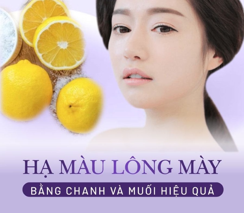 cách hạ màu lông mày đen đậm