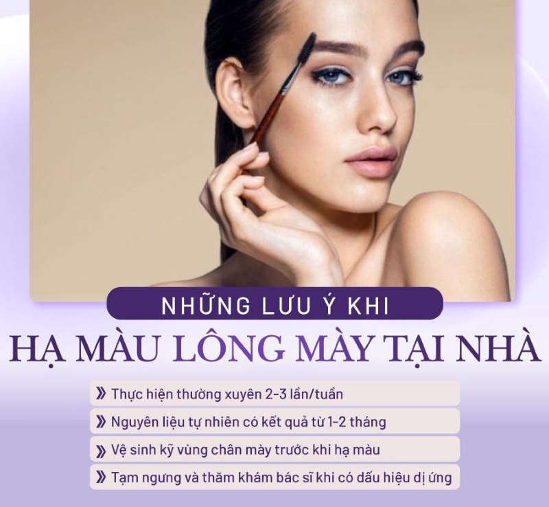 chân mày xăm bị đậm