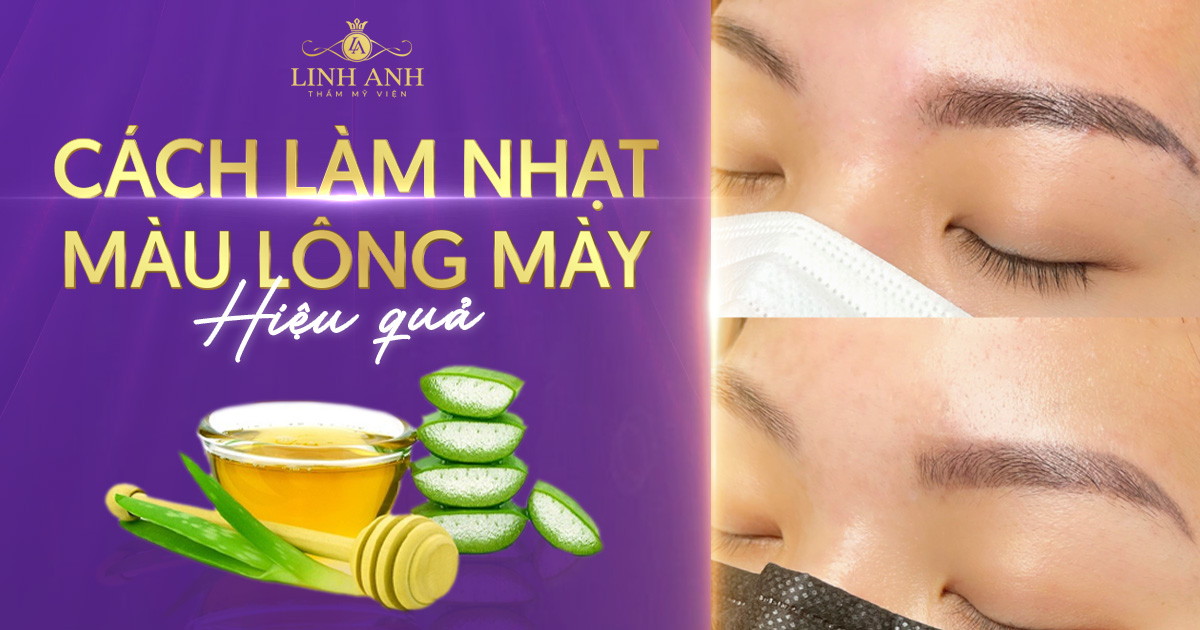 Lông mày tự nhiên quá đậm phải làm sao? Cách làm nhạt màu lông mày hiệu quả