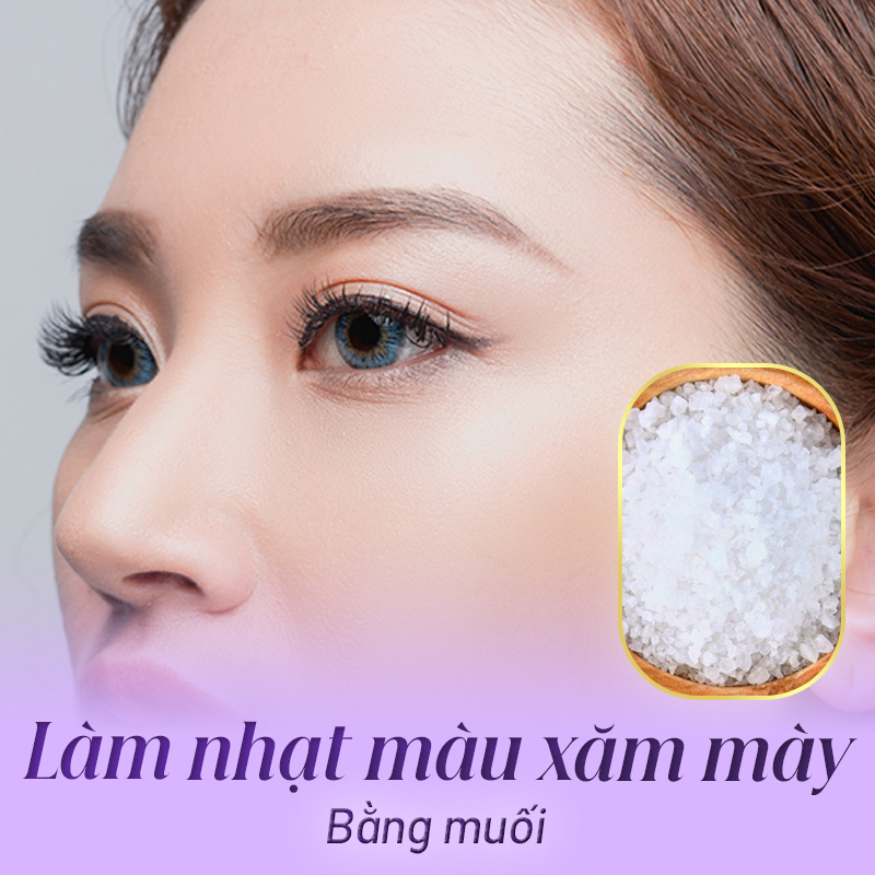 Làm nhạt màu mực xăm lông mày bị đậm