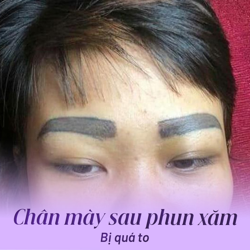 Xăm lông mày lỗi