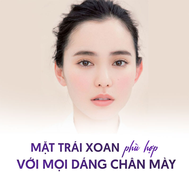 dáng chân mày phù hợp với khuôn mặt