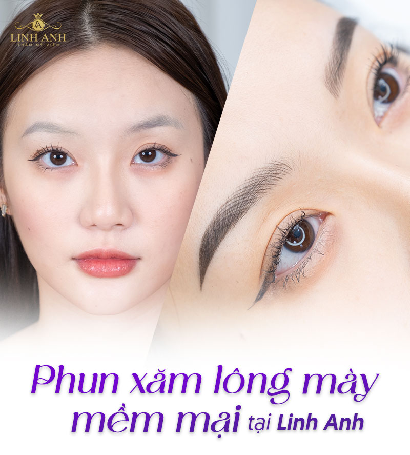 nên phun tán bột hay điêu khắc lông mày