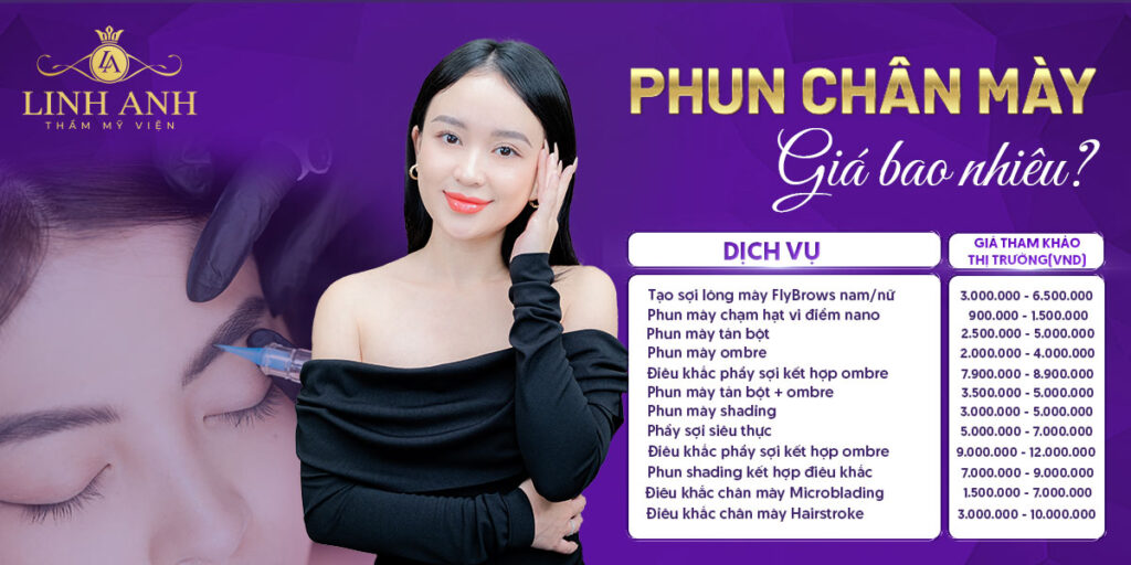 phun chân mày giá bao nhiêu