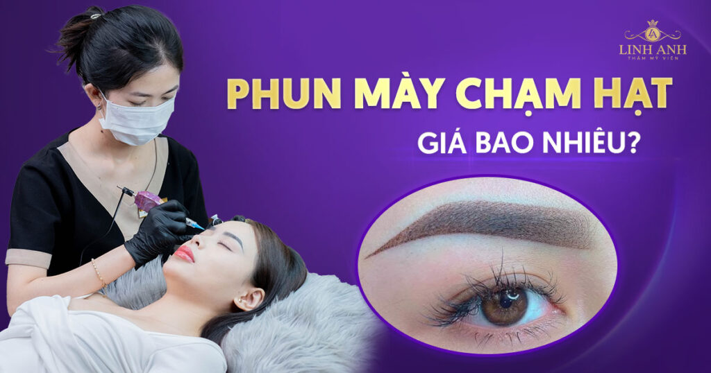 phun mày chạm hạt giá bao nhiêu