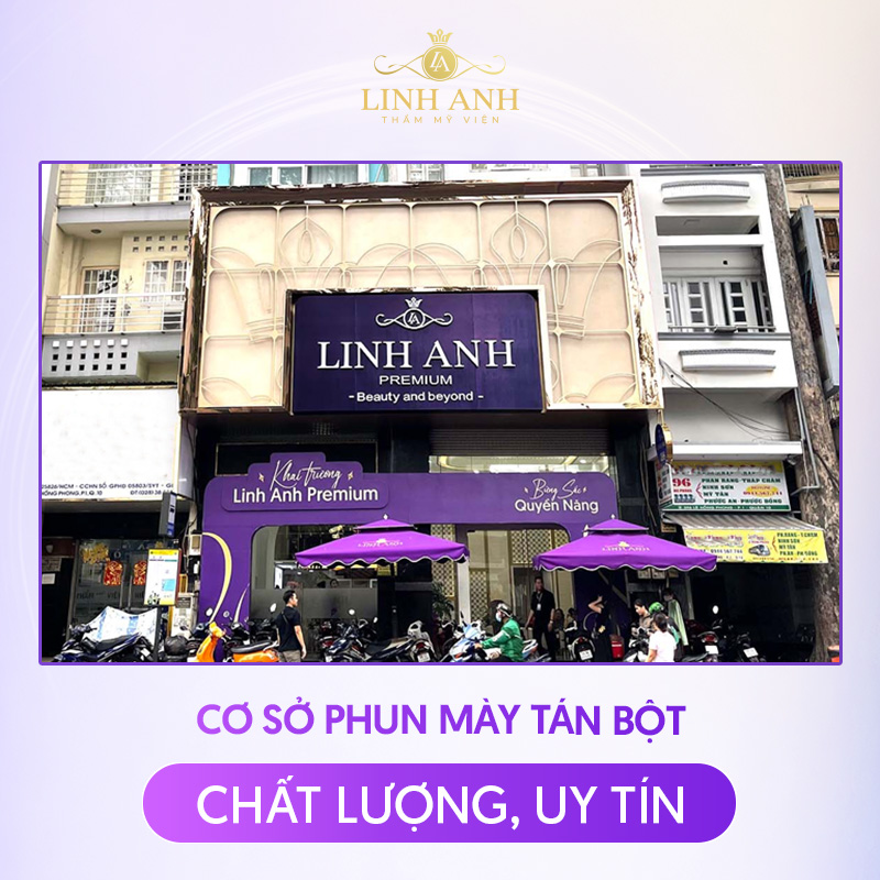 phun mày tán bột có đau không