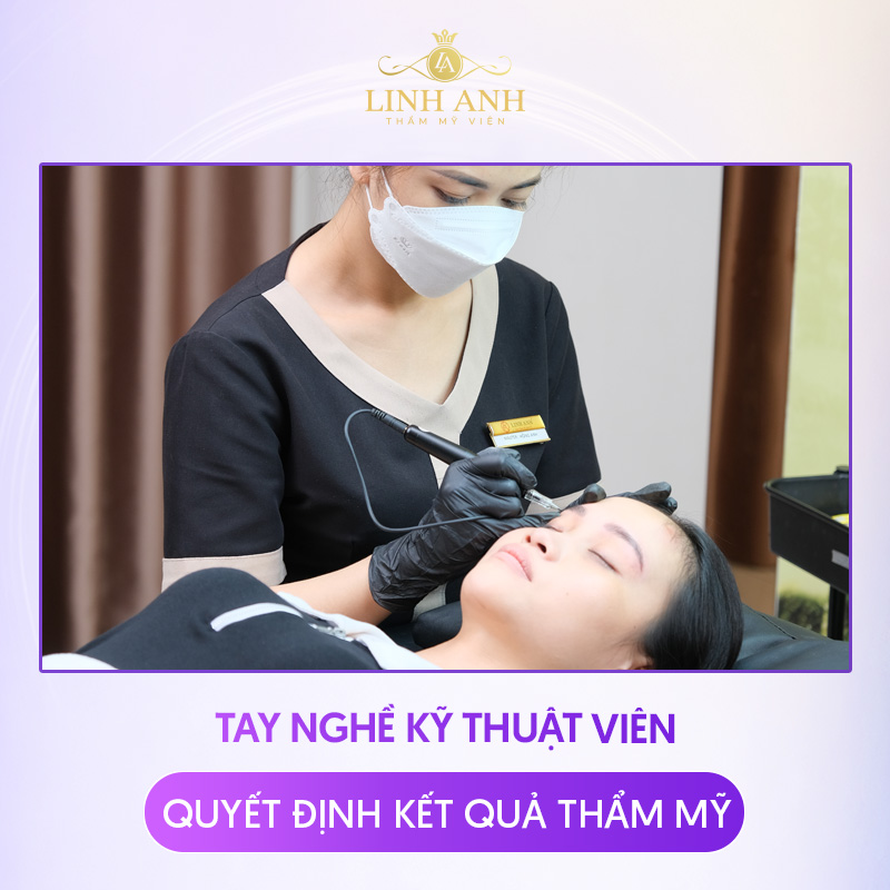 tán bột lông mày đau không