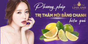 trị thâm môi bằng chanh