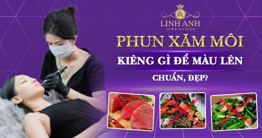 xăm môi kiêng gì