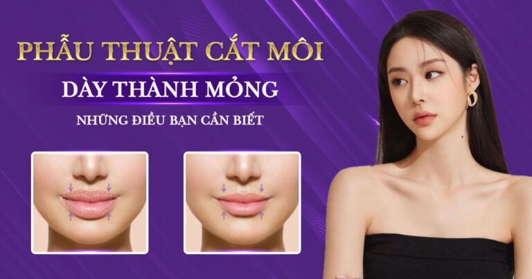 Phẫu thuật cắt môi dày thành môi mỏng – Chuyên gia giải đáp