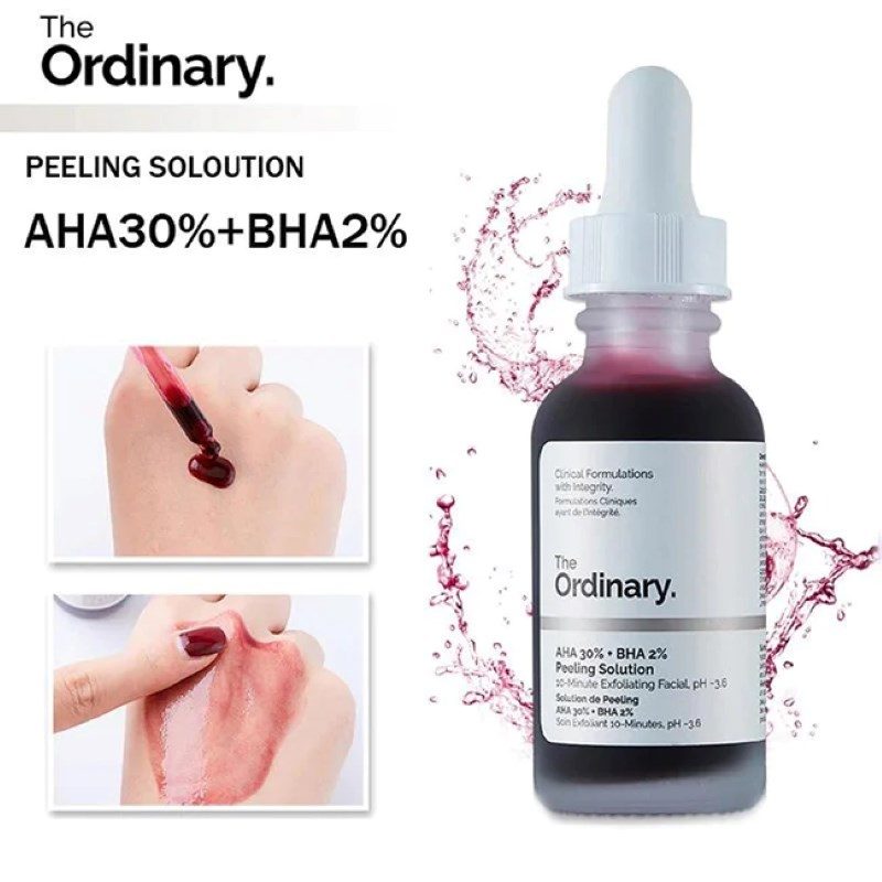 serum tái tạo da the ordinary aha 30% + bha 2% peeling solution