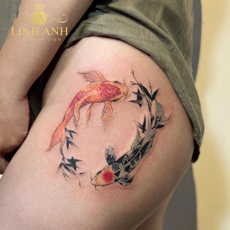 hình xăm cá chép tattoo