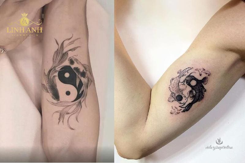 tattoo cá chép hoa rong full lưng