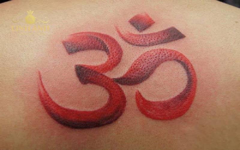 tattoo chữ nhẫn chữ đỏ mini đẹp