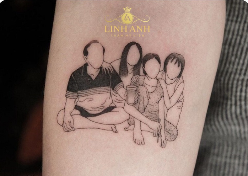 tattoo gia đình là tứ tồn tại duy nhất
