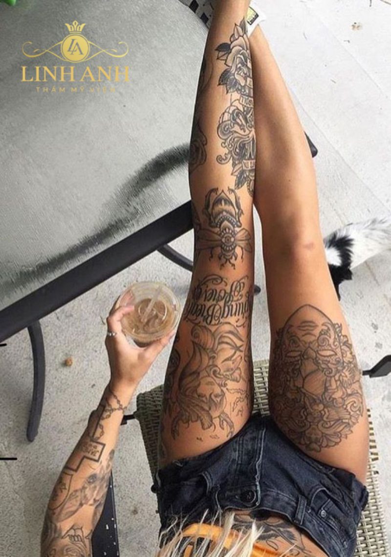 tattoo phun chân