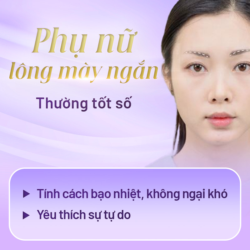 Chân mày ngắn nói lên điều gì