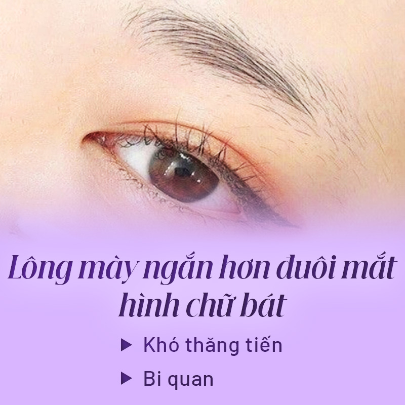 Người có lông mày ngắn