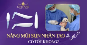 nâng mũi bằng sụn nhân tạo