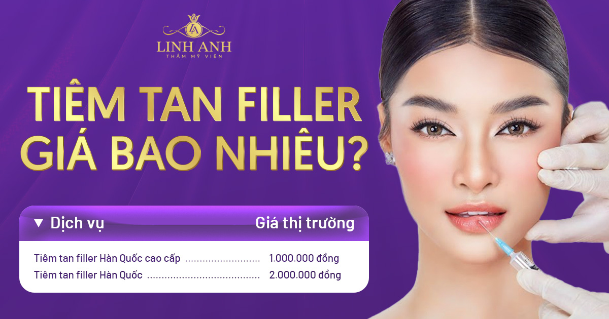 tiêm tan filler giá bao nhiêu