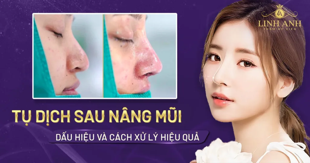 tụ dịch sau nâng mũi