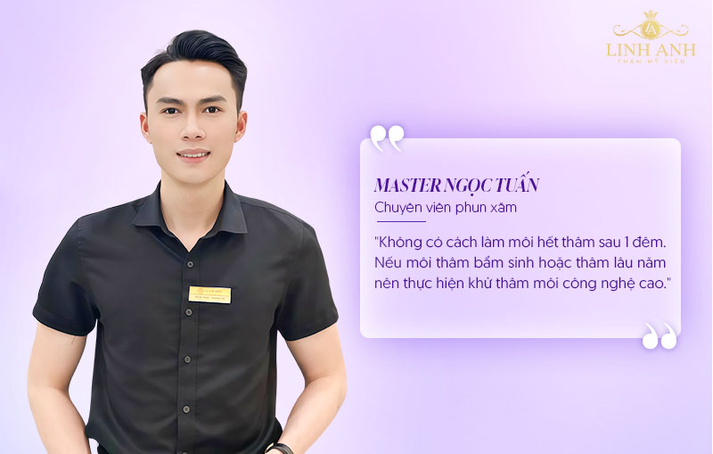 làm môi hết Thâm sau 1 đêm có thật sự hiệu quả