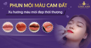 phun môi màu cam đất