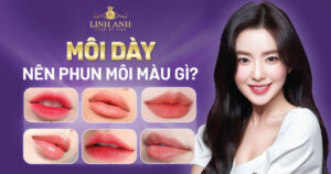 môi dày nên phun màu gì