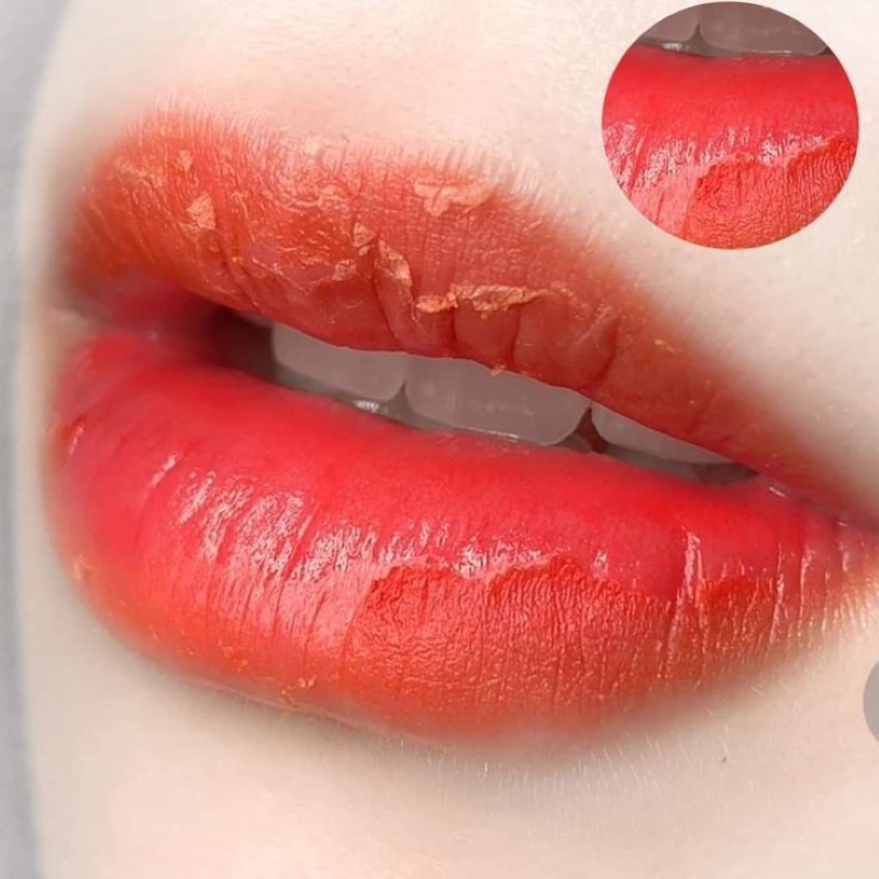 bảng màu phun môi màu cam tươi