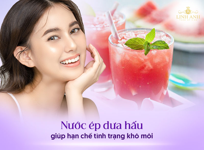 nên uống nước gì sau khi phun môi