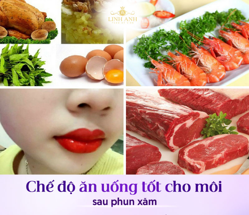 Thực phẩm nên kiêng để môi lên màu đẹp sau phun môi