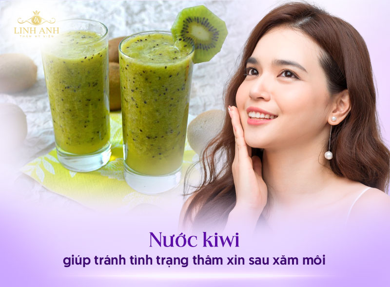 phun xăm môi uống nước gì cho lên màu